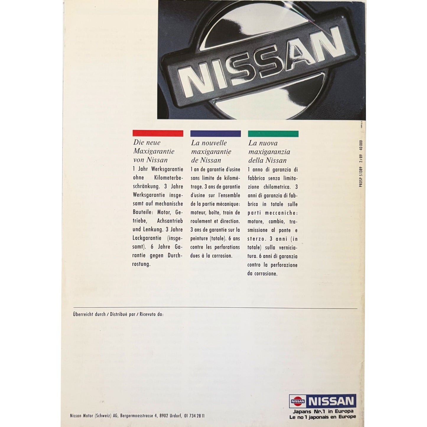 200SX 1989 Pignose Germany Catalog