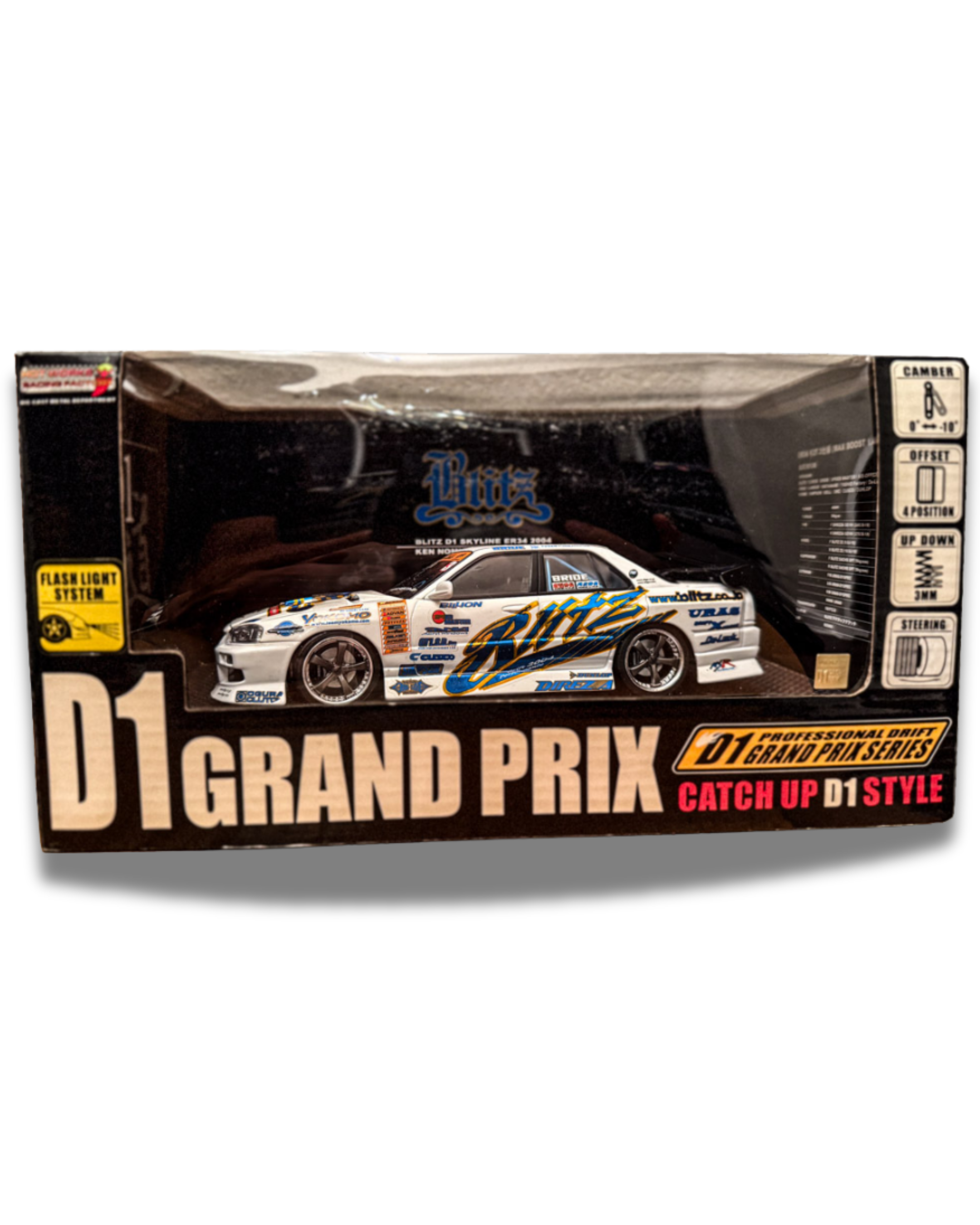 ホットワークス 1/24 BLITZ D1 SKYLINE ER34 2004 BLITZ
