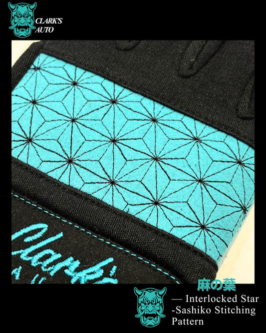 Speed Emon x Clark's Auto Sashiko Driving Gloves