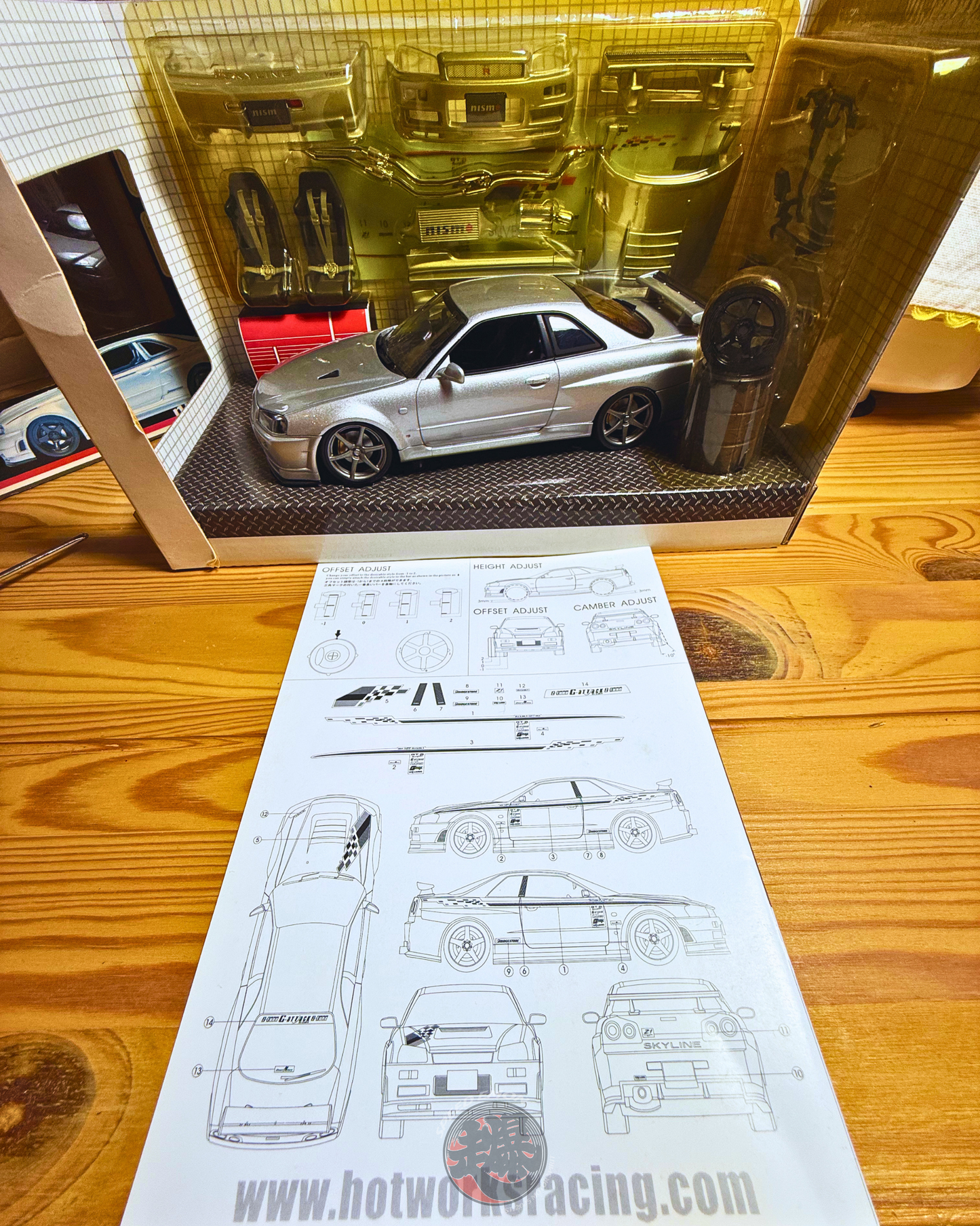 Nissan Skyline R34 GT-R Nismo Z Tune 1/24 by HOTWORKS