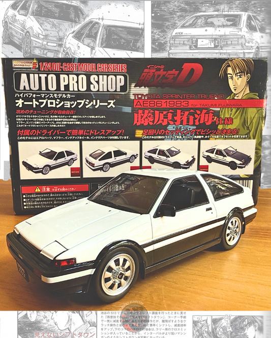 Initial D Toyota AE86 Takumi Fujiwara Spec 1/24 by HOTWORKS