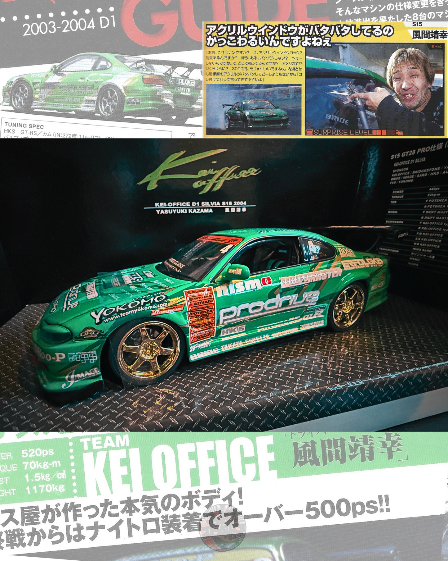 KEI-OFFICE 2004 D1 GP SILVIA S15 1/24 by HOTWORKS