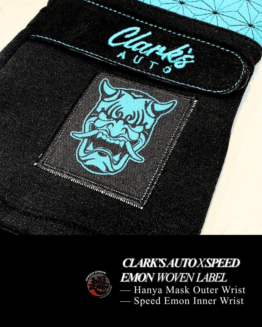 Speed Emon x Clark's Auto Sashiko Driving Gloves