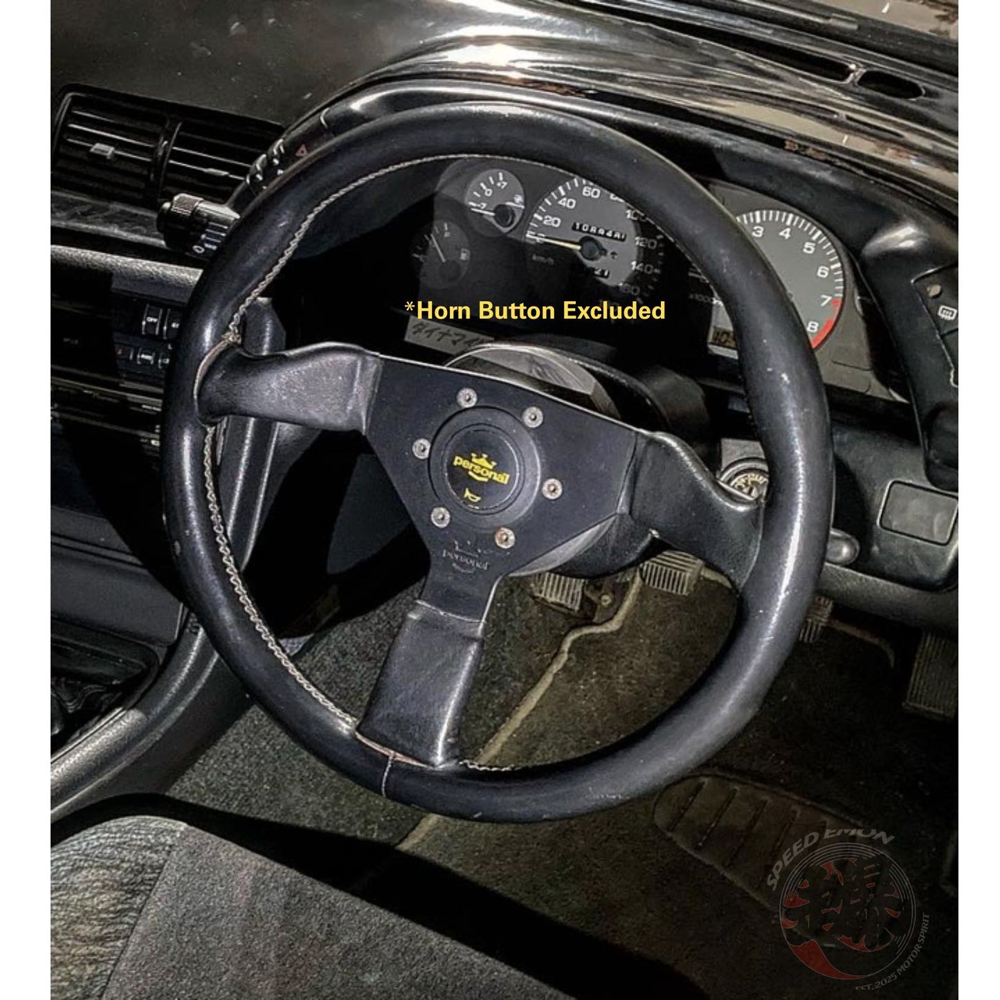 Vintage Nardi Personal Grinta 350mm Black Leather Steering Wheel