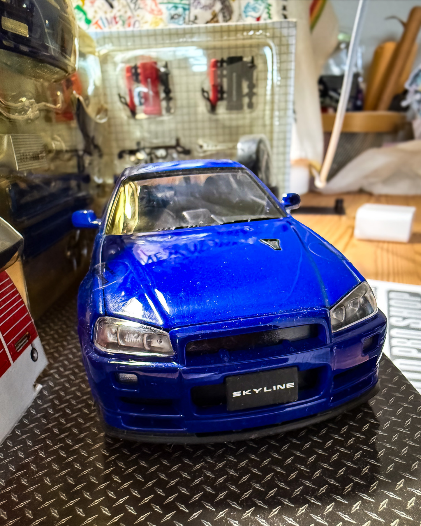 Nissan Skyline R34 GT-R Nismo Z Tune 1/24 by HOTWORKS (RARE Bayside Blue)