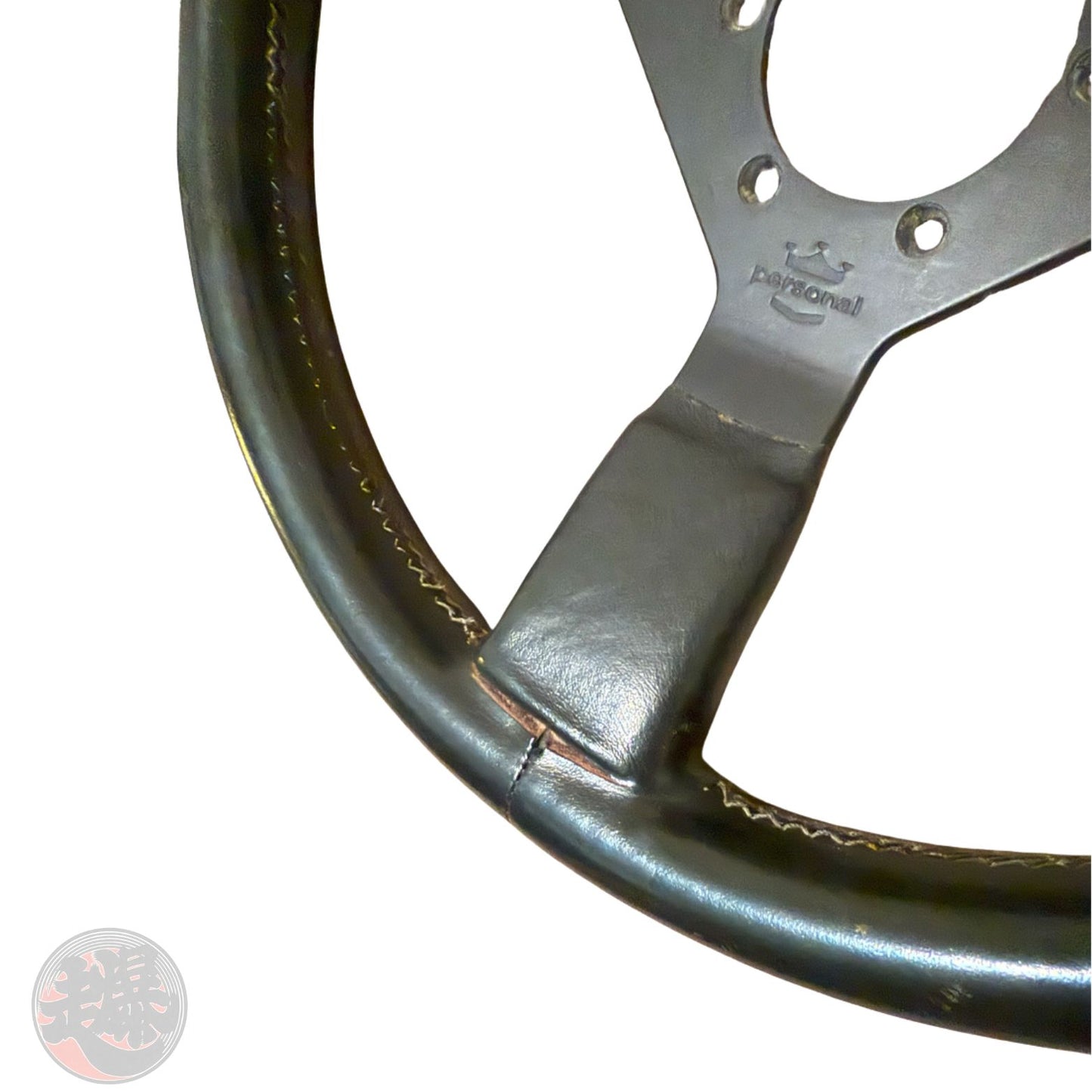 Vintage Nardi Personal Grinta 350mm Black Leather Steering Wheel