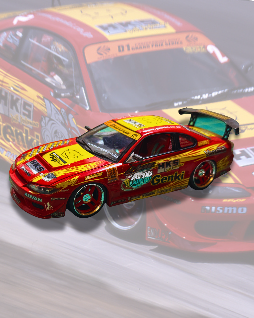 HKS GAENKI 2004 D1 GP S15 Silvia 1/24 by HOTWORKS