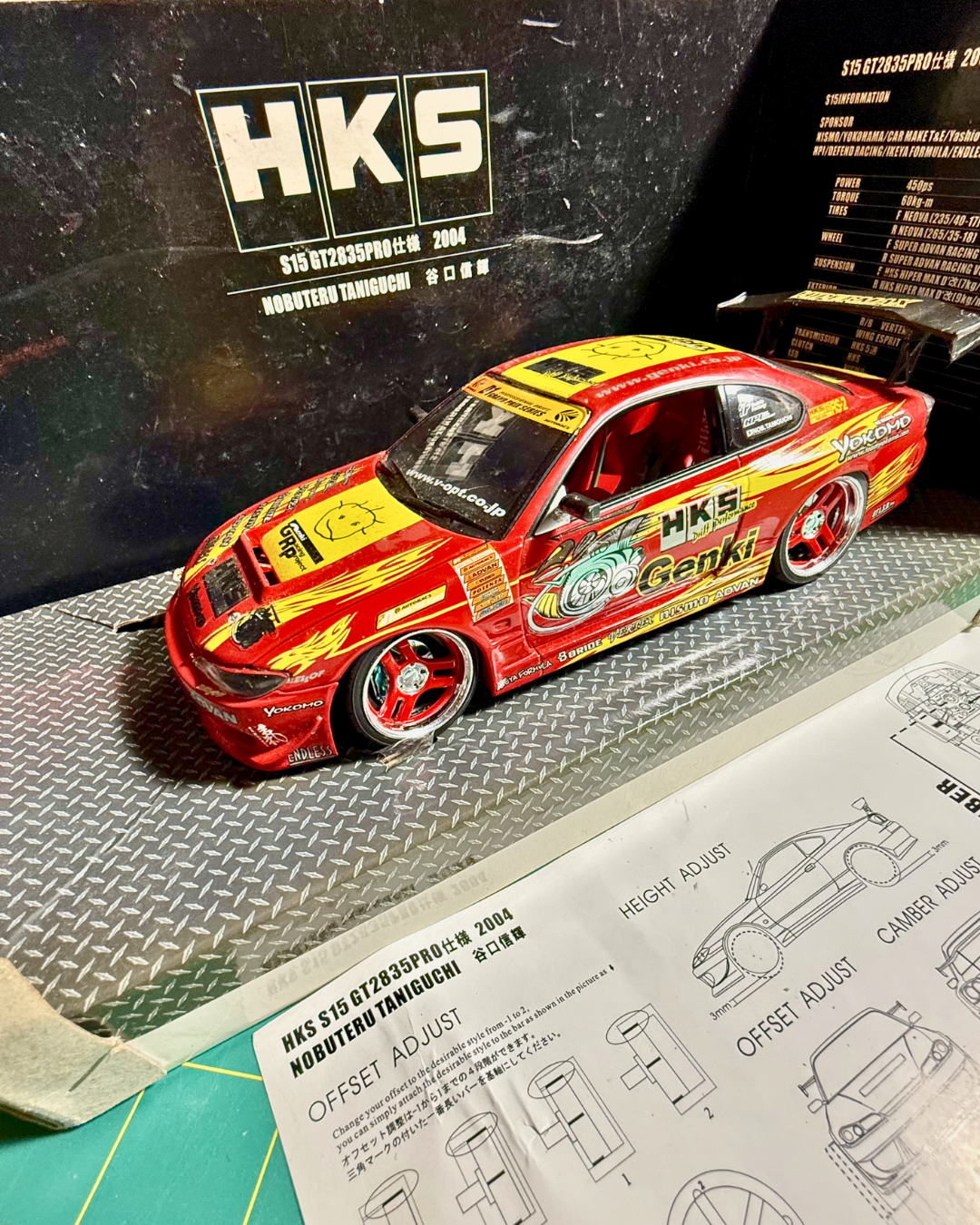 HKS GAENKI 2004 D1 GP S15 Silvia 1/24 by HOTWORKS