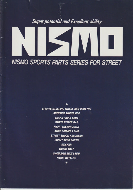 Nismo Sports Parts Series for the Streets Catalog